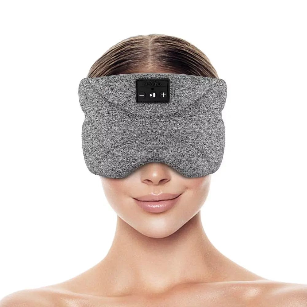 Sleep Mask Grey Bluetooth Sleep Eye Mask for Side Sleepers