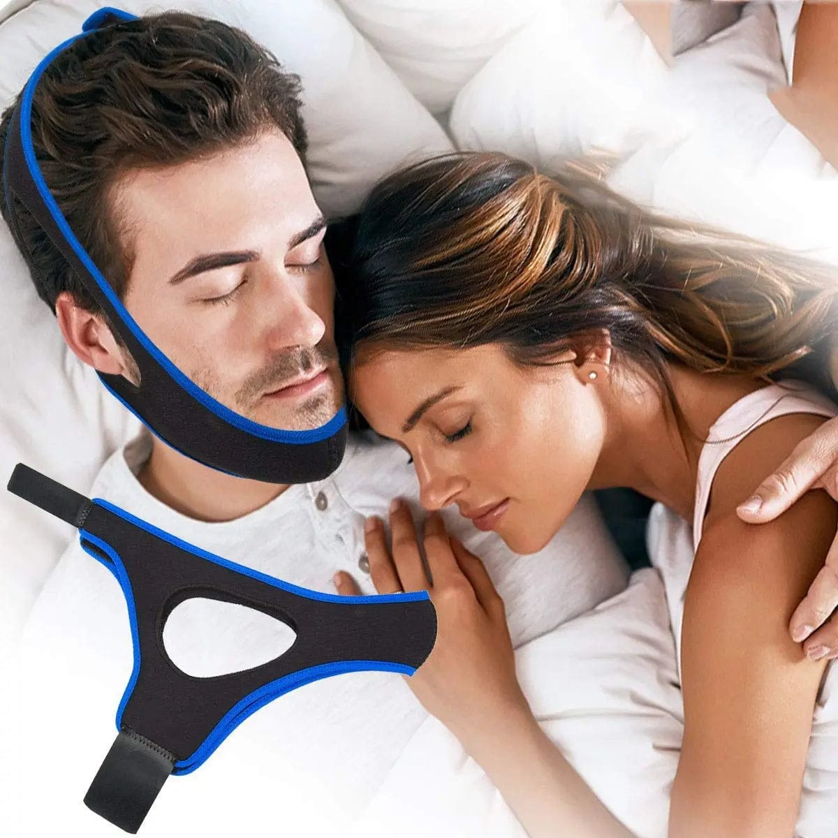 Anti-Snoring Black Anti-Snore Chin Strap