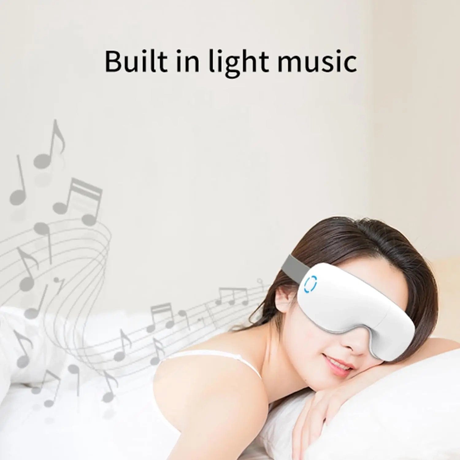 White Electric Eye Massager for Better Sleep