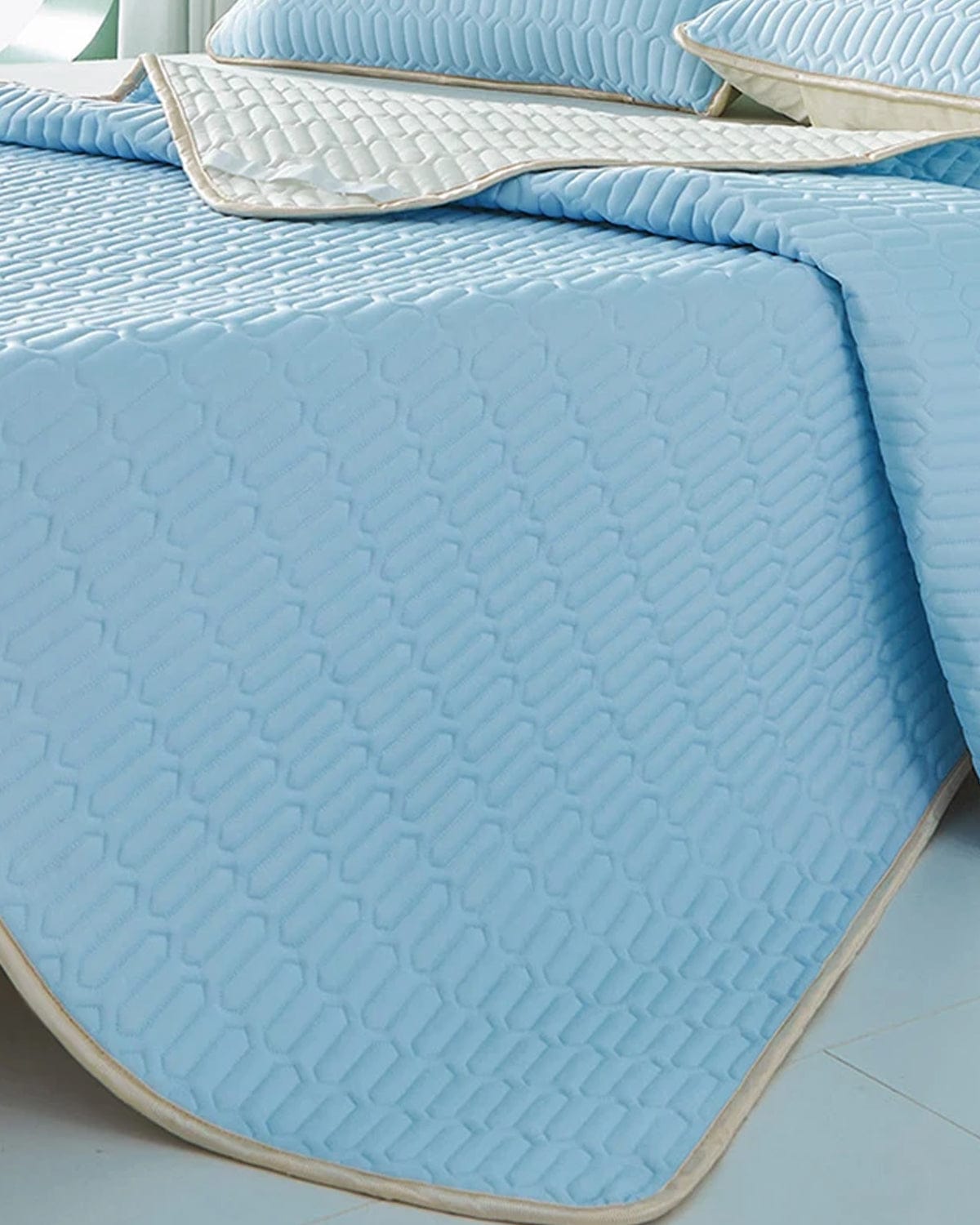 Bedding **Jacquard Ice Fabric Cooling Mattress Sheets