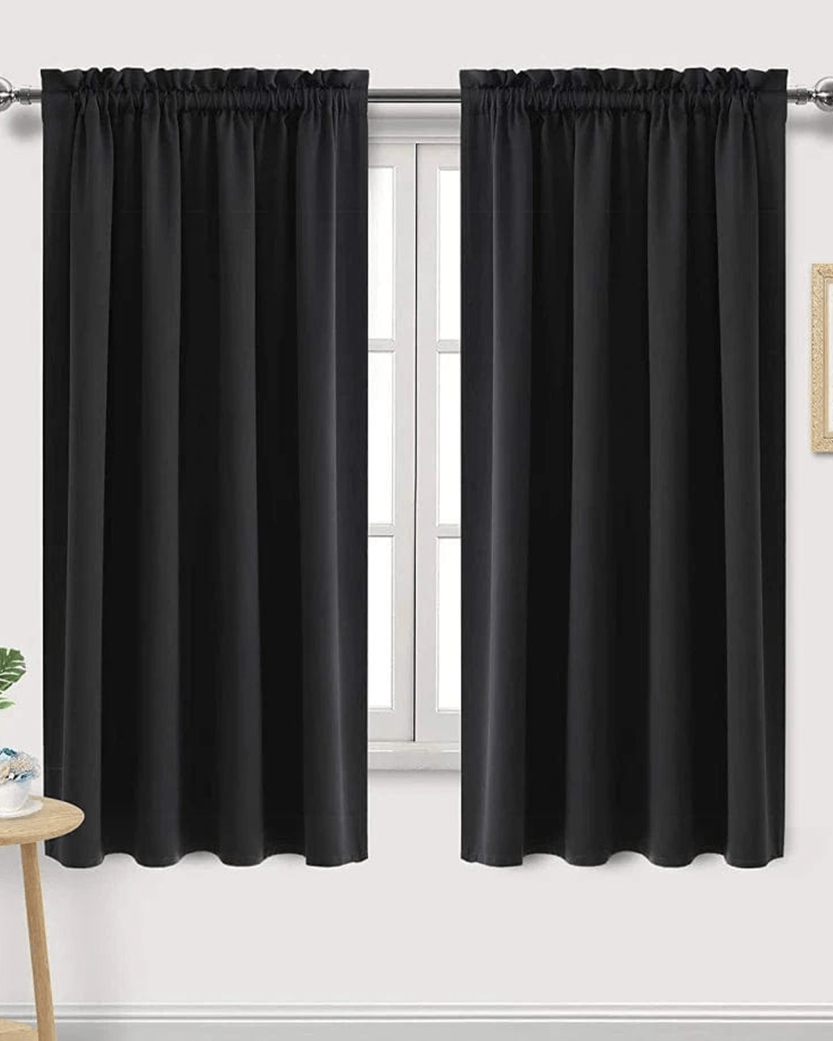 Bedroom Essentials Solid Print Blackout Curtain Panel