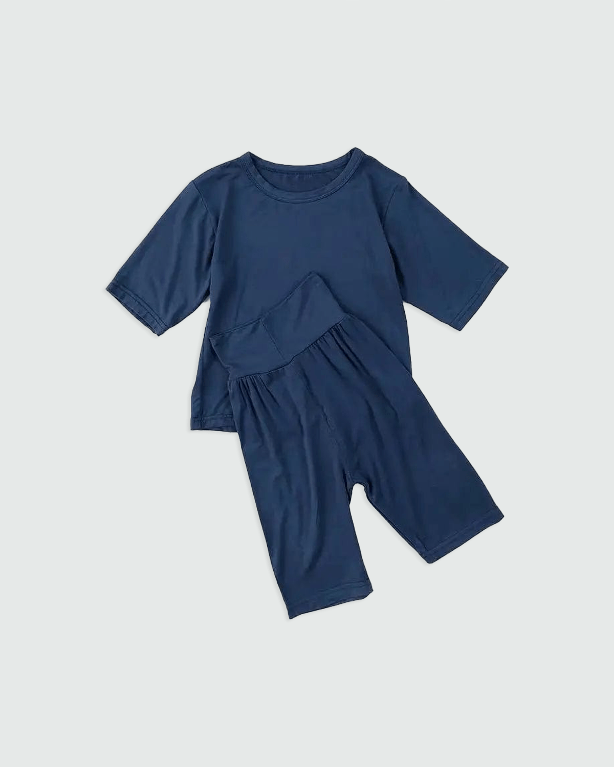 Sleep Wear Dark Blue / 12M Modal & Spandex Pajama Set for Kids